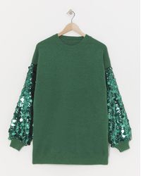 Lovedrobe - Disk Sequin Sleeve Jumper - Lyst