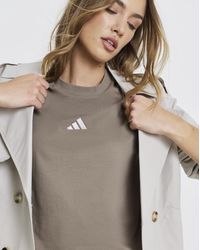 adidas - 3 Stripe Boyfriend T-Shirt - Lyst