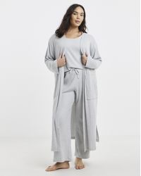 Figleaves - Brushed Rib 3 Piece Lounge Set - Lyst