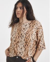 Simply Be - Printed Kimono Sleeve T-Shirt - Lyst