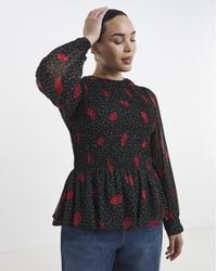 Simply Be - Puff Sleeve Top - Lyst
