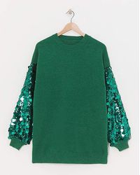 Lovedrobe - Disk Sequin Sleeve Jumper - Lyst