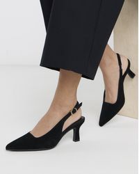 JD Williams - Pointed Toe Slingback Heels Ex Wide - Lyst