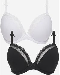 Pretty Secrets - 2 Pack Rachel Everyday Plunge Bras - Lyst