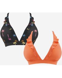 Simply Be - Value 2 Pack Bikini Tops - Lyst