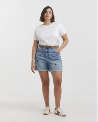 Simply Be - Sbe Fruit Roll Hem Short - Lyst