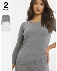 Pretty Secrets - 2 Pack Thermal Long Sleeve Tops - Lyst