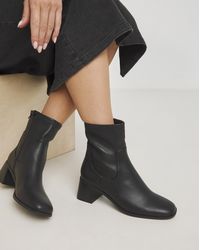 Simply Be - Block Heel Stretch Ankle Boots Ex Wide - Lyst