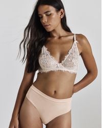 Pretty Secrets - Seamfree Lace Back Brazilian Briefs - Lyst