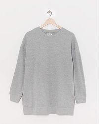 Simply Be - Side Split Sweatshirt Tunic - Lyst