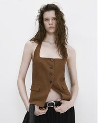 Mango - Linen Suit Waistcoat - Lyst