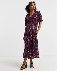 Joanna Hope - Floral Sequin Tea Dress - Lyst