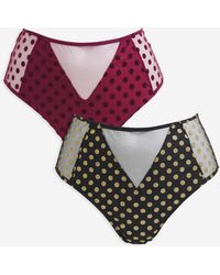 Pretty Secrets - Hannah 2 Pack Everyday Spot Mesh Brief - Lyst