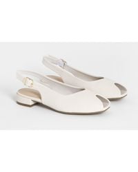 JD Williams - Flat Peep Toe Slingbacks Wide - Lyst