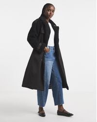 Simply Be - Borg Mix Trench Coat - Lyst