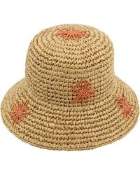 Simply Be - Cherry Embroidered Raffia Hat - Lyst