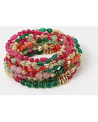 Accessorize - Bead Stretch Bracelets - Lyst