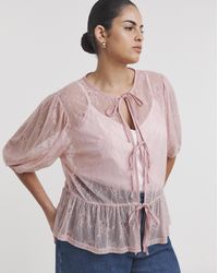 Simply Be - Lace Tie Front Top - Lyst
