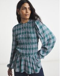Simply Be - Shirred Long Sleeve Top - Lyst