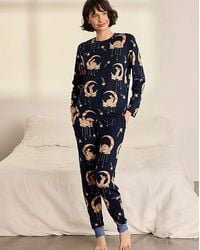 Chelsea Peers - Classic Long Crew Neck Set - Lyst
