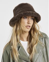 JD Williams - Faux Fur Bucket Hat - Lyst