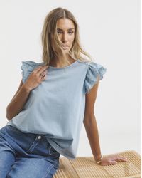 Simply Be - Broderie Top With Tie - Lyst