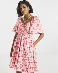 Twisted Wunder - Cotton Mini Dress - Lyst