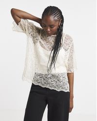 Simply Be - Lace Boxy Top - Lyst