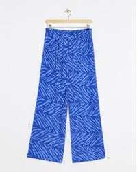 Simply Be - Crinkle Tie Waist Wide Leg Trouser - Lyst