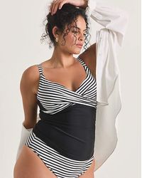 Figleaves - Figleaves Tailor Twist Front Tankini Top - Lyst