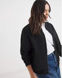 Simply Be - Zip Through Bomber Jacket - Lyst