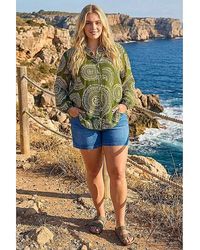 Roman Curve - Abstract Print Woven Shirt - Lyst