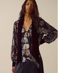 Monsoon - Hattie Metallic Jacquard Blouse - Lyst