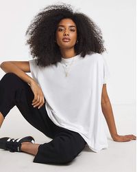 Simply Be - Slouchy Dip Back T-Shirt - Lyst