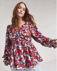 Simply Be - Bow Front Blouse - Lyst