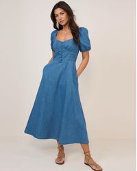 Nobody's Child - Nobodys Child Tulla Midi Denim Dress - Lyst