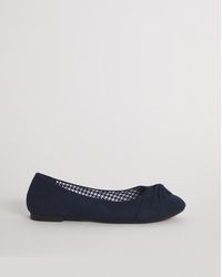 Simply Be - Twist Front Ballerina Shoes Wide Fit - Lyst