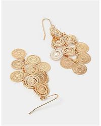 Accessorize - Filigree Disc Drop Earrings - Lyst