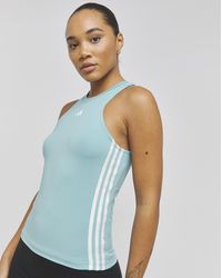 adidas - Train Essentials 3 Stripe Tank - Lyst