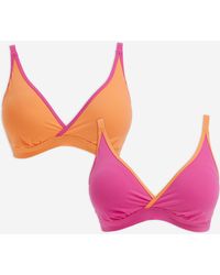 Simply Be - Value 2 Pack Bikini Tops - Lyst