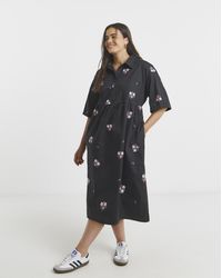 Simply Be - Embroidered Shirt Dress - Lyst