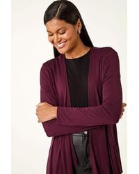 Roman - Roman Waterfall Stretch Cardigan - Lyst