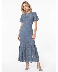Lovedrobe - Floral Lace Midaxi Dress - Lyst