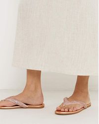 Simply Be - Flat Toe Post Sandals Extra Wide Fit - Lyst