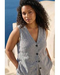 Roman Curve - Buttoned Relaxed Waistcoat - Lyst