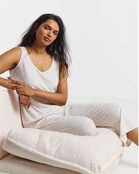 Pretty Secrets - Pretty Lounge Fold Top Culotte Set - Lyst
