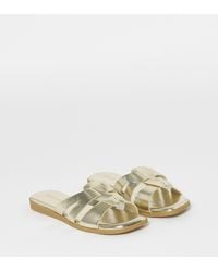 Simply Be - Woven Flat Mule Sandals Extra Wide - Lyst