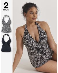 Simply Be - Value 2 Pack Tankini Tops - Lyst