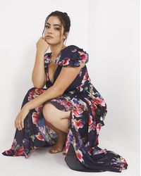 Joanna Hope - Floral Ruffle Maxi Dress - Lyst
