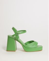 Simply Be - Twist Platform Heeled Sandals Wide - Lyst